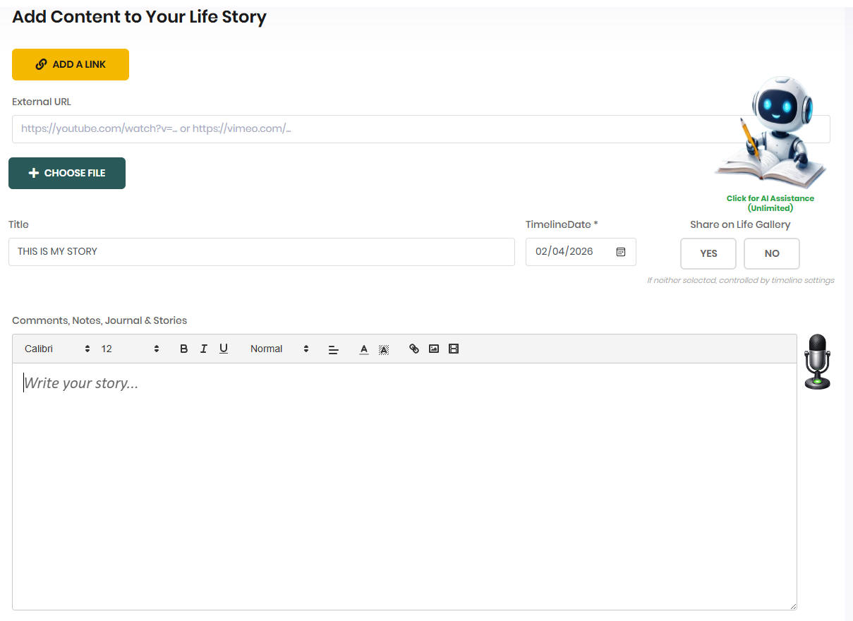 ELLA AI WRITING ASSISTANCE